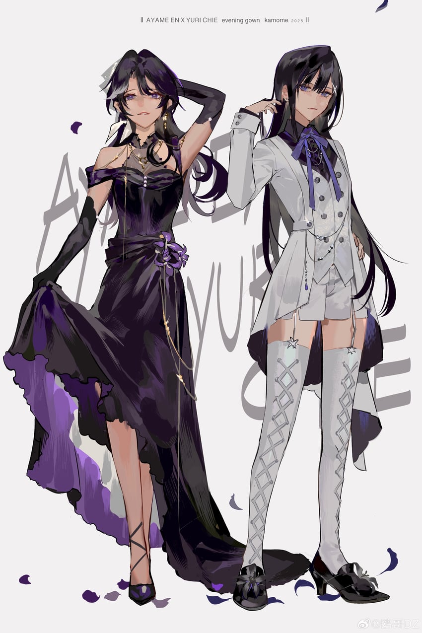 ayame en and yuri chie (original) drawn by ouge_dz