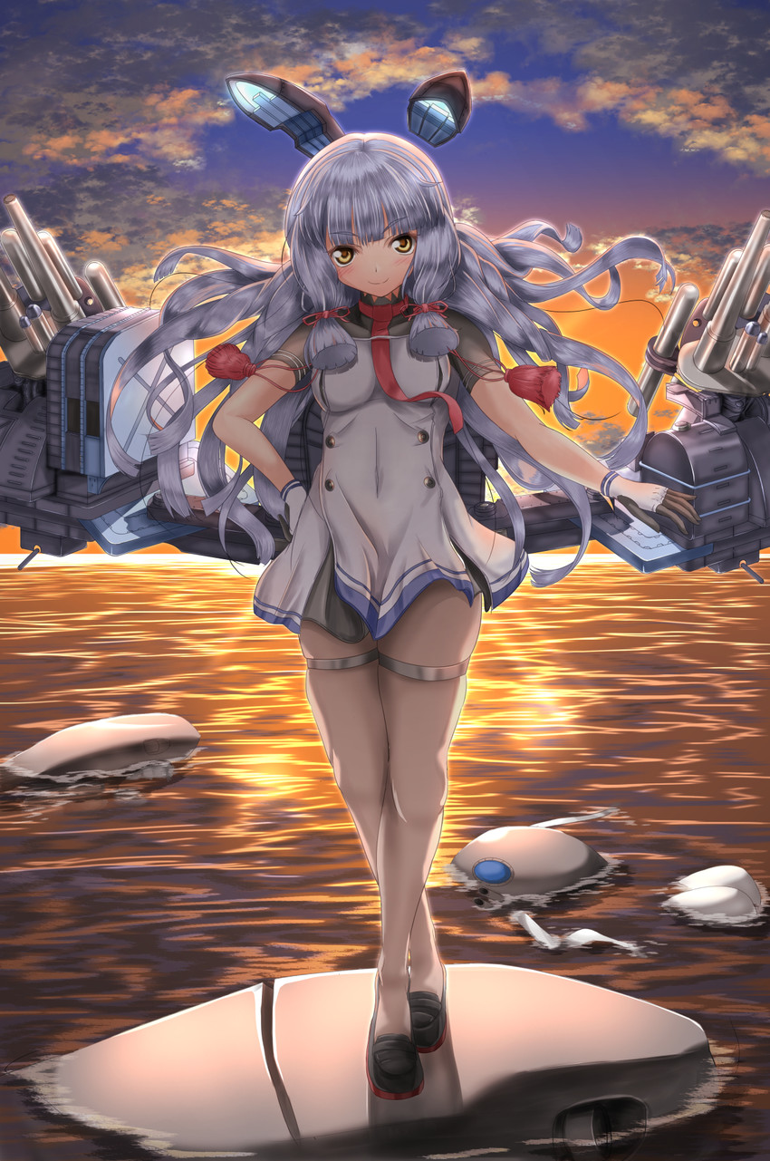 murakumo, wo-class aircraft carrier, and murakumo kai ni (kantai collection) drawn by kudou_maimu
