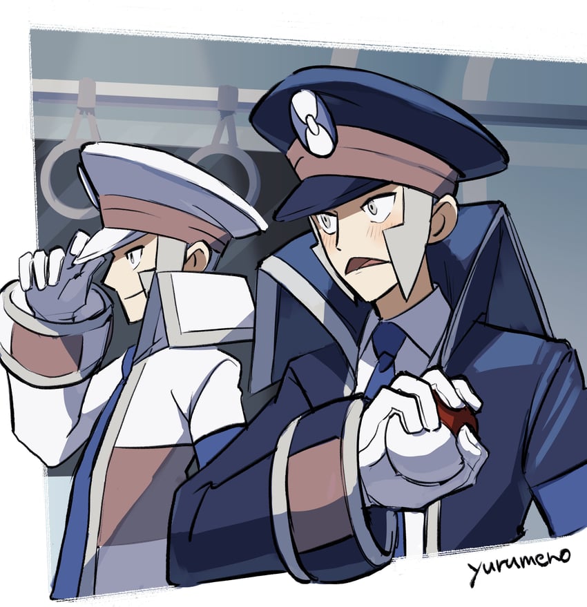 ingo and emmet (pokemon and 1 more) drawn by monokundayo