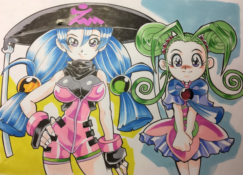 natsume and makunouchi karin (kakuto ryori densetsu bistro recipe) drawn by tsushima_naoto