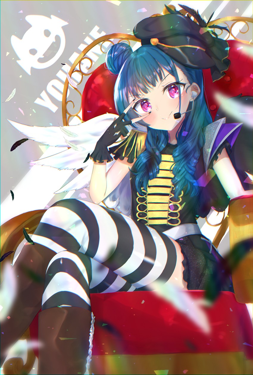 tsushima yoshiko (love live! and 1 more) drawn by umi-chan_(umi-chan_koubou)