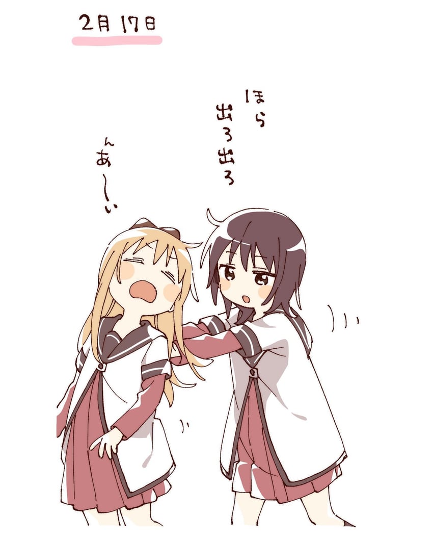 toshinou kyouko and funami yui (yuruyuri) drawn by namori