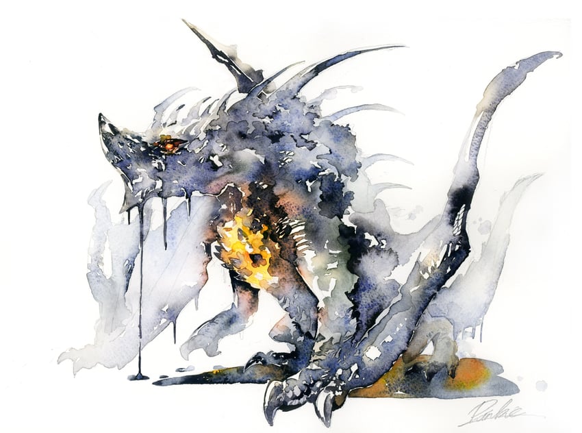 gogmazios (monster hunter and 1 more) drawn by mhxbump