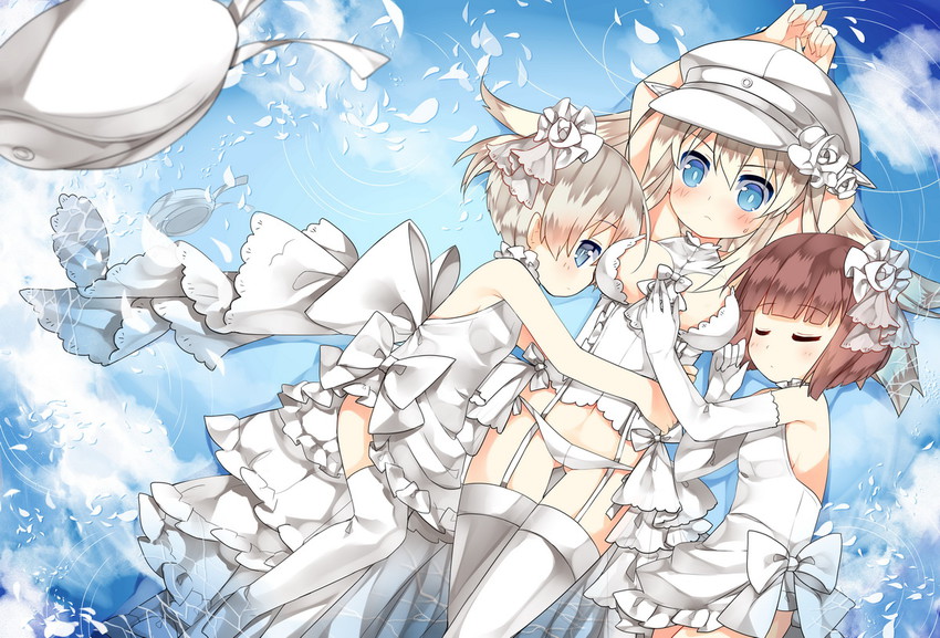 bismarck, z1 leberecht maass, and z3 max schultz (kantai collection) drawn by saru