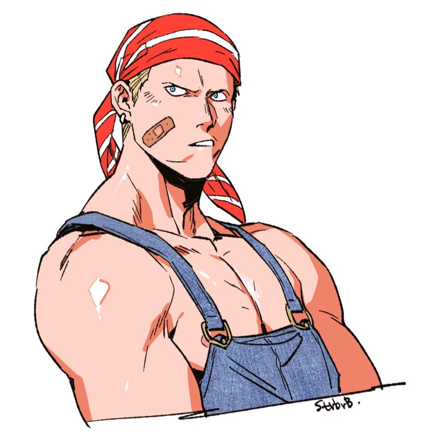 billy kane (the king of fighters and 1 more) drawn by strbrb789