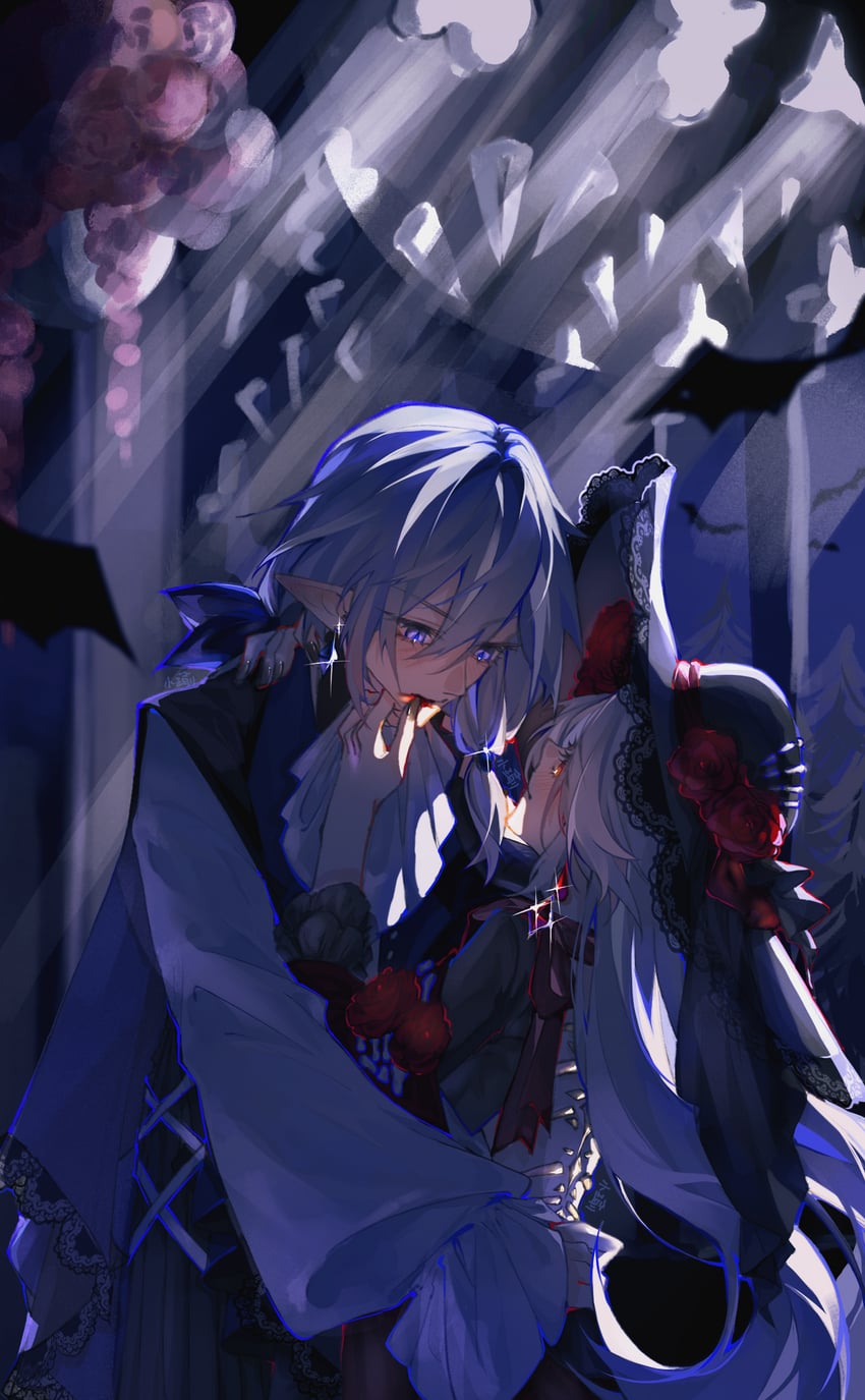 fu hua and herrscher of sentience (honkai and 1 more) drawn by darksun444