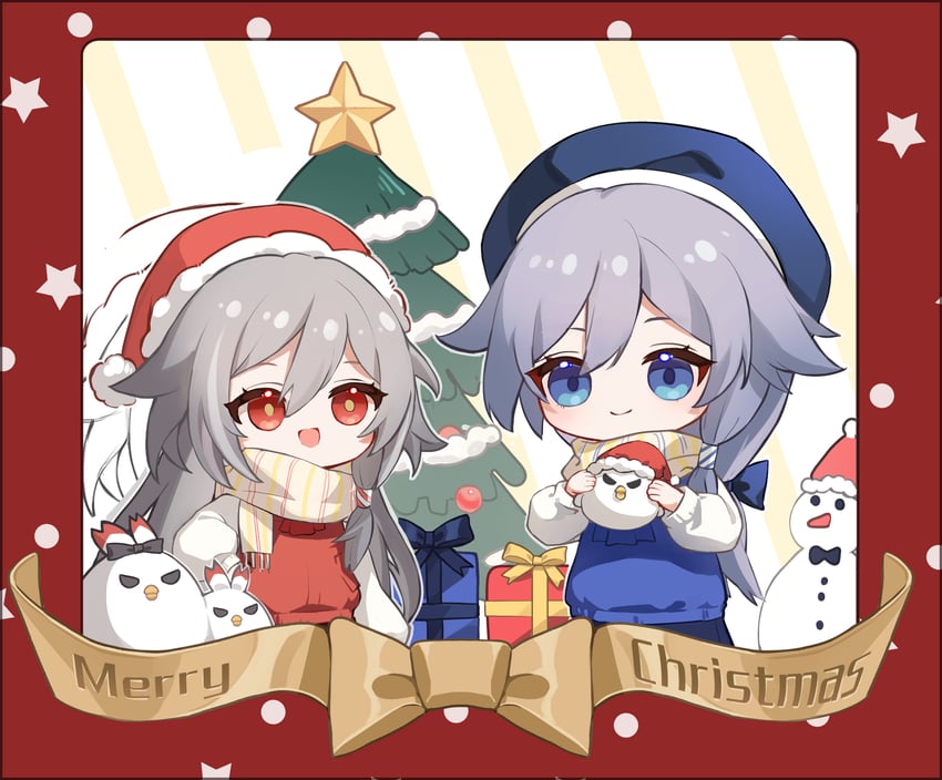fu hua, herrscher of sentience, and jingwei (honkai and 1 more) drawn by huang_tie_lin