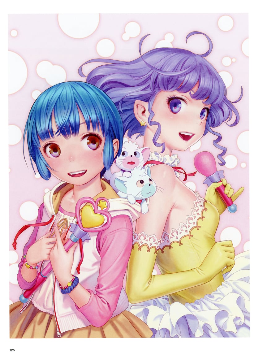 morisawa yuu, creamy mami, posi, and nega (mahou no tenshi creamy mami) drawn by murata_range