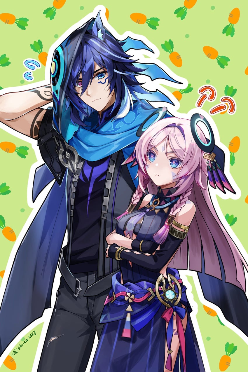citlali and ororon (genshin impact) drawn by muri_(pan'ichi_murimuri_geinin)