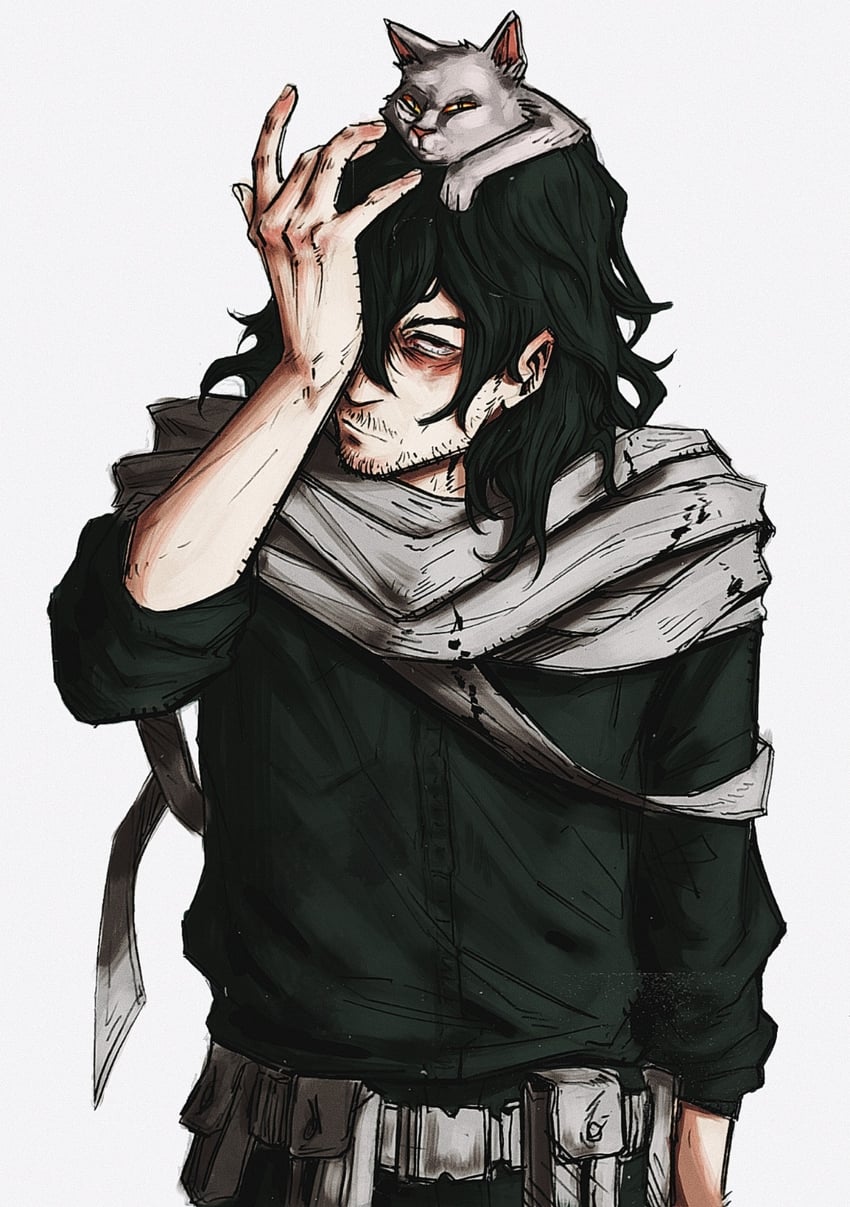 aizawa shota (boku no hero academia) drawn by pedro_renji