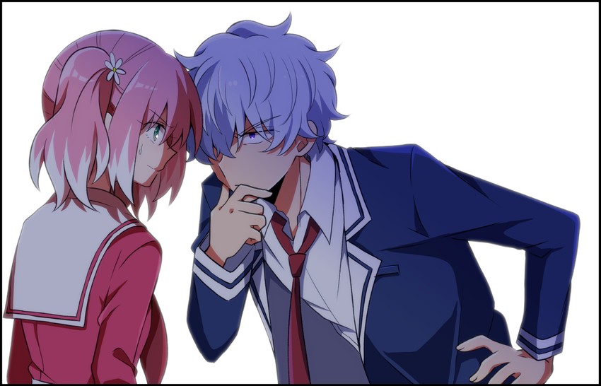 hiiragi nana and onodera kyouya (munou na nana) drawn by yukisa