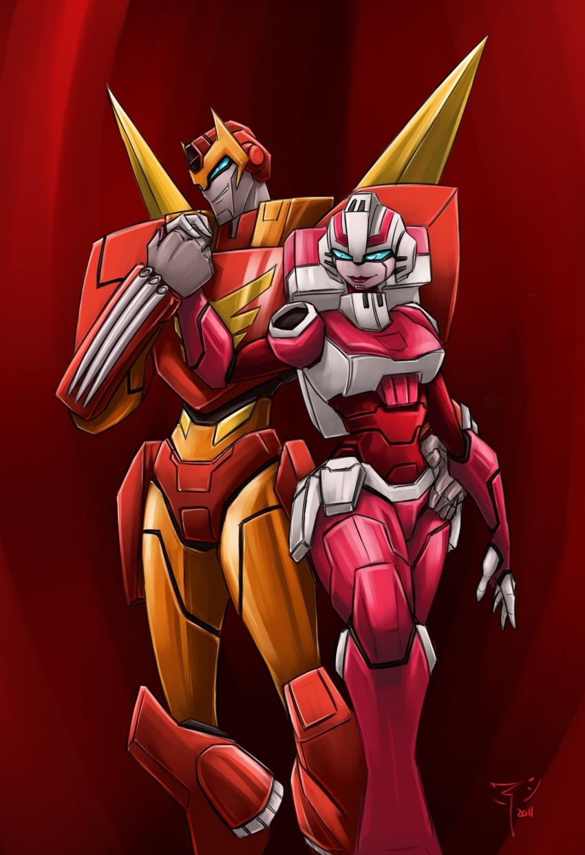 arcee, rodimus, and rodimus prime (transformers and 1 more) drawn by crimson-nemesis