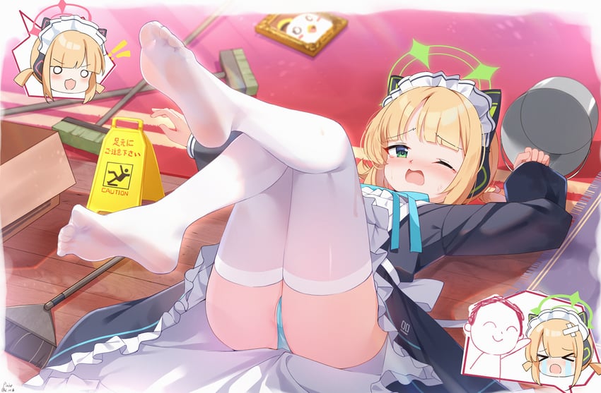 sensei, doodle sensei, momoi, midori, and peroro (blue archive) drawn by painter-lhb