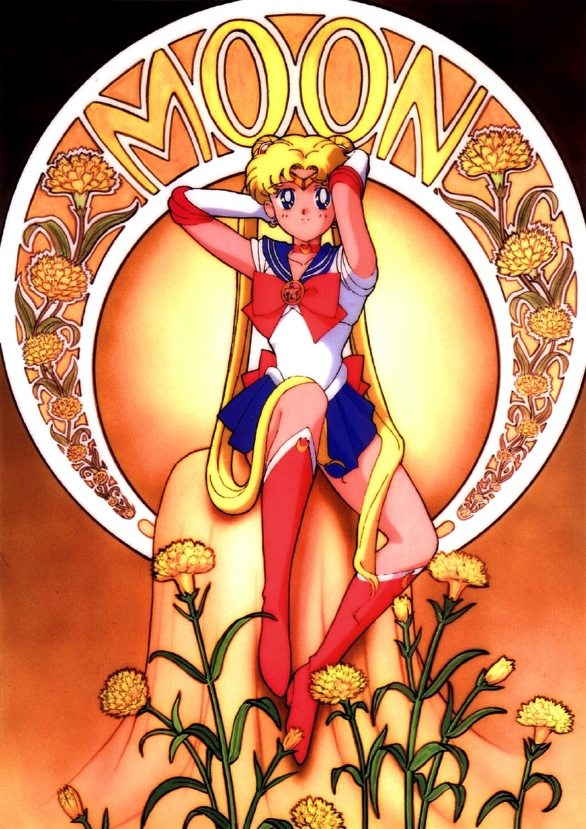 tsukino usagi and sailor moon (bishoujo senshi sailor moon and 1 more) drawn by tadano_kazuko