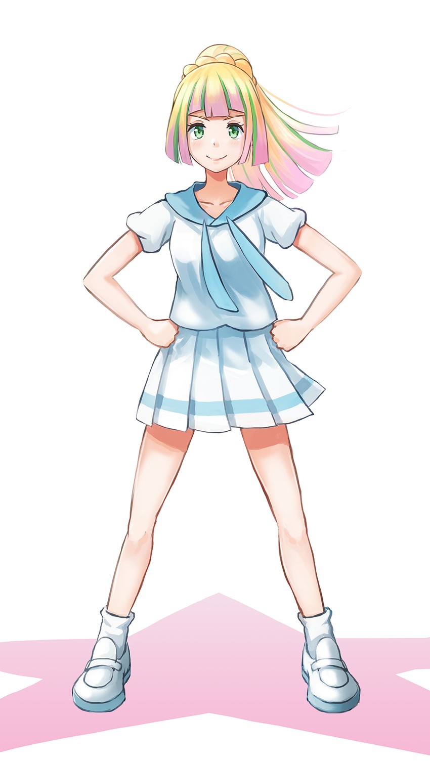 lillie and risa (pokemon and 2 more) drawn by redpoke