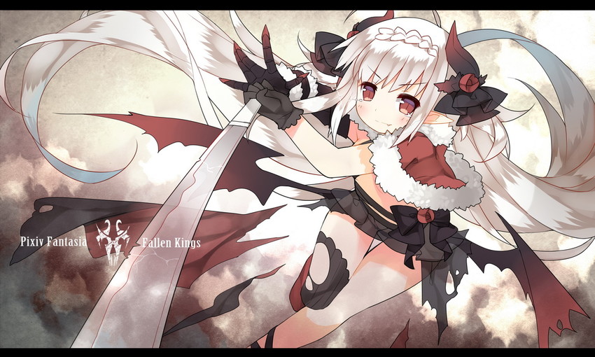 mofetousu furuna (pixiv fantasia and 1 more) drawn by saru