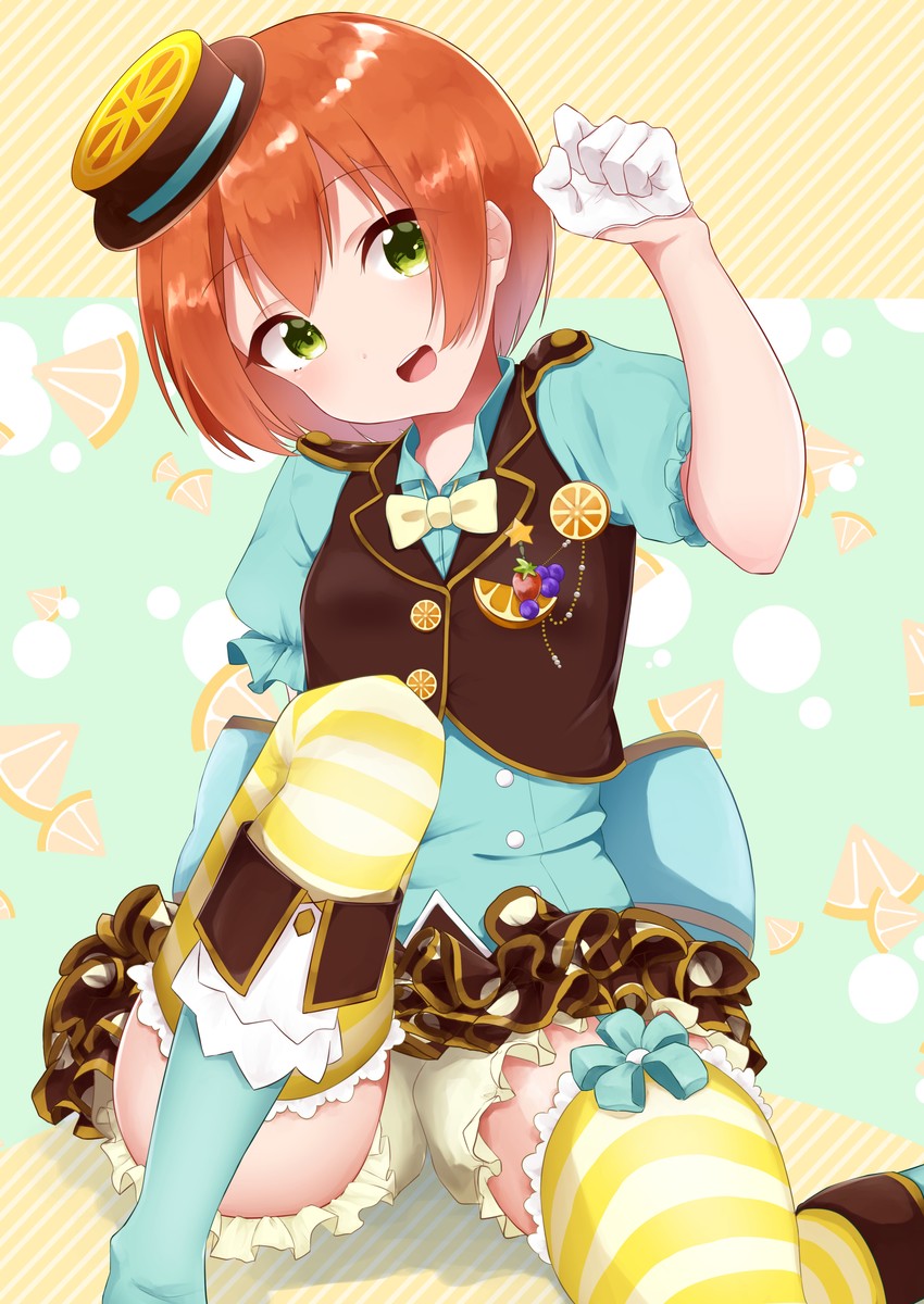 hoshizora rin (love live! and 2 more) drawn by harukasu_(mememememo)