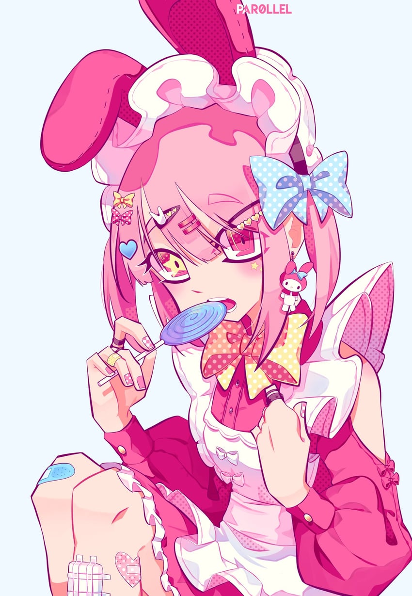 my melody (sanrio and 1 more) drawn by par0llel