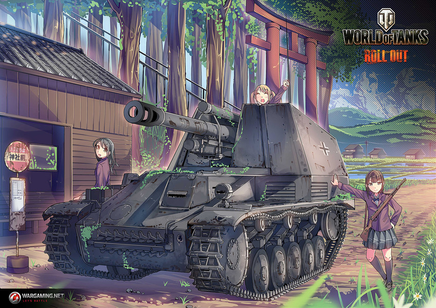 world of tanks and 1 more drawn by daito