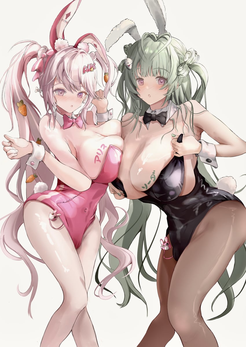 alice and soda (goddess of victory: nikke) drawn by pinjirooo