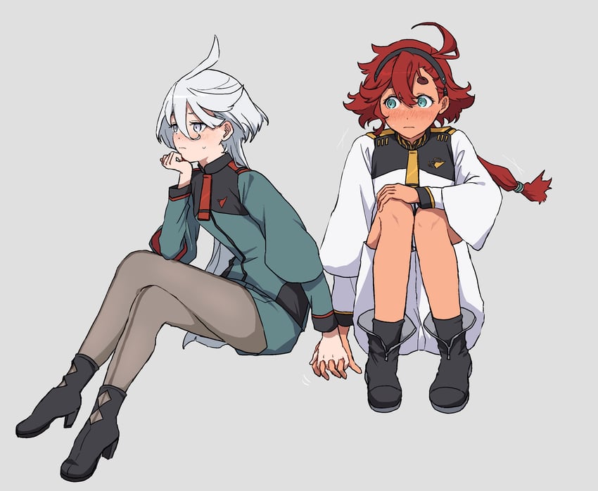 suletta mercury and miorine rembran (gundam and 1 more) drawn by takatisakana