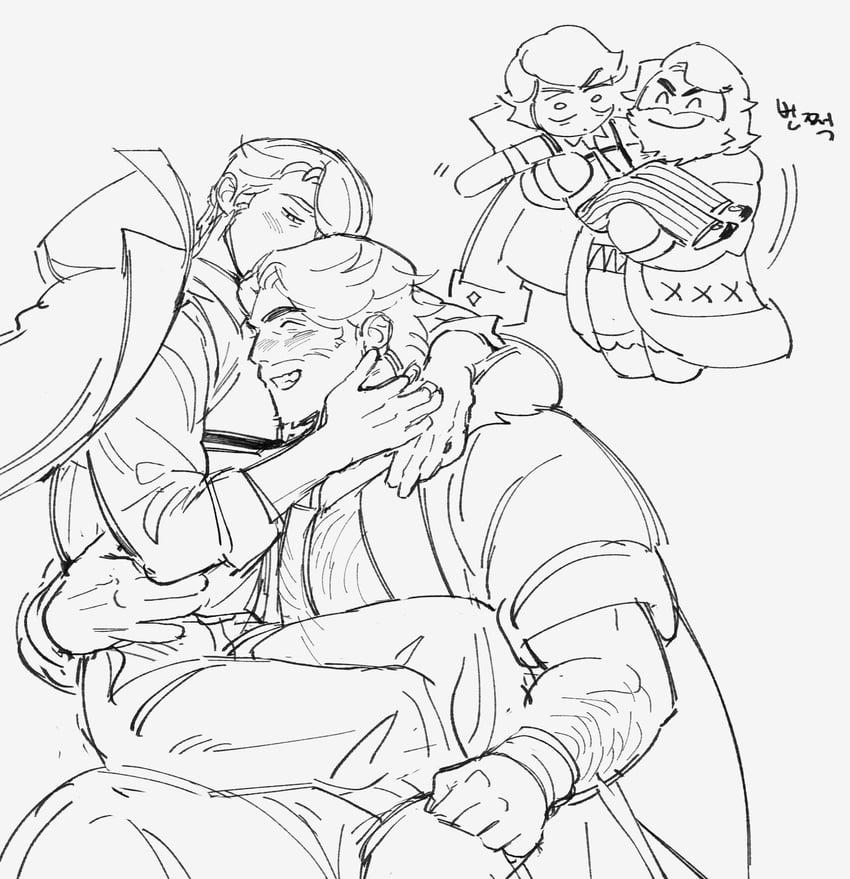 eggnog cookie and almond cookie (cookie run and 1 more) drawn by quietgom