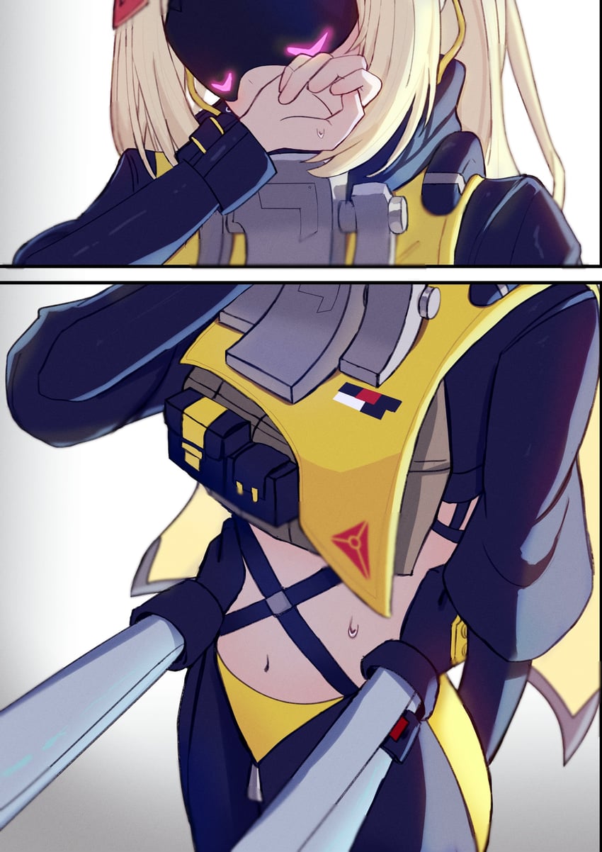 trigger and soldier 11 (zenless zone zero) drawn by es030103010301