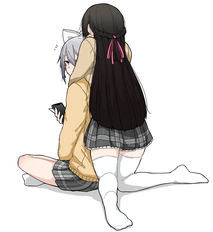 tsukino mito and higuchi kaede (nijisanji) drawn by ryon_1925