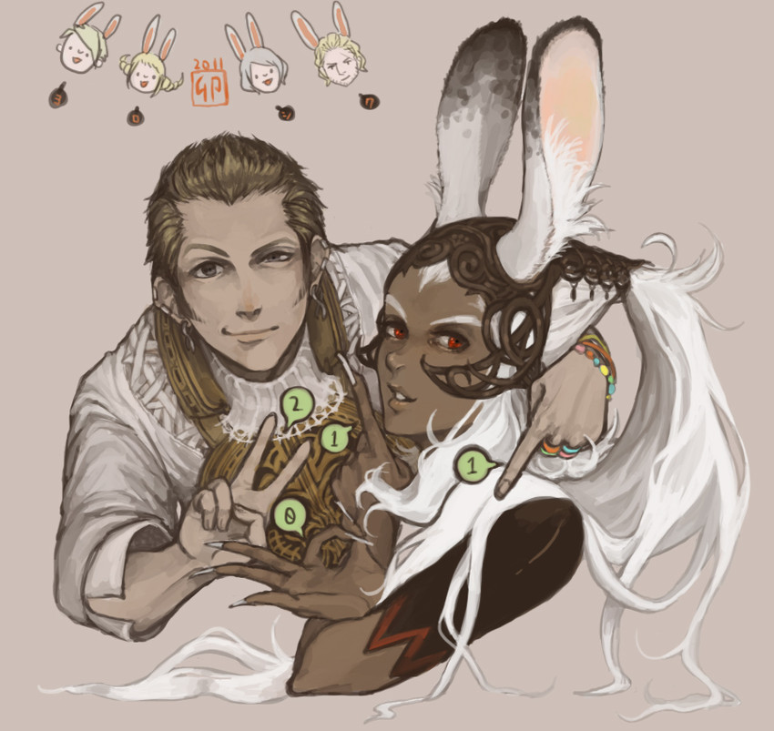 fran, penelo, ashelia b'nargin dalmasca, vaan, balthier, and 1 more (final fantasy and 1 more) drawn by pr_(puru)