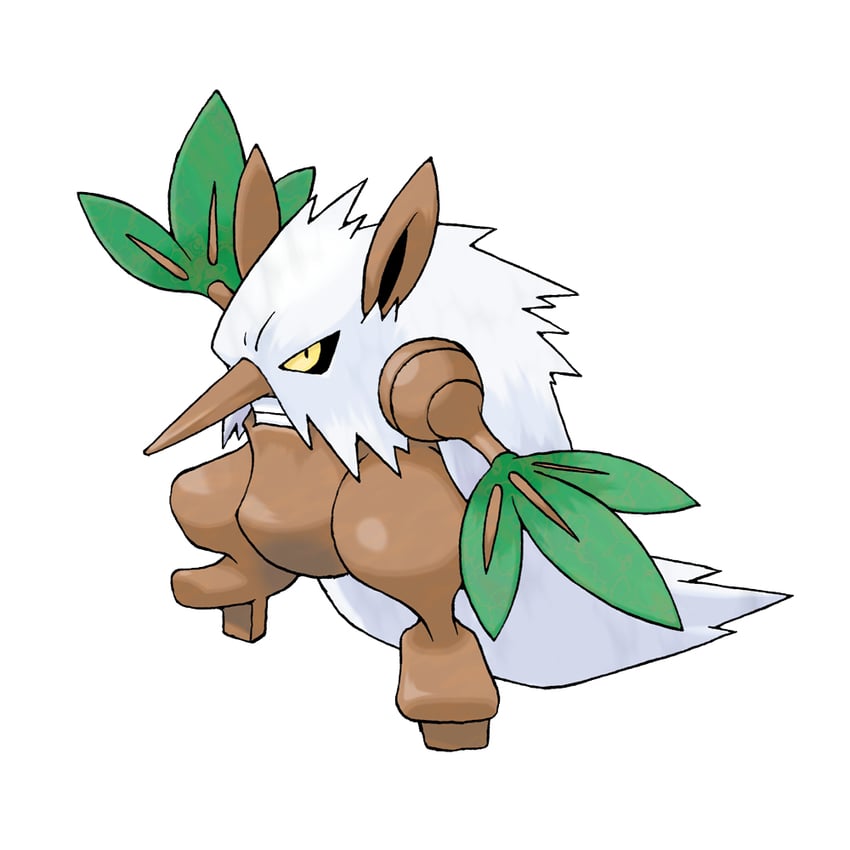 shiftry (pokemon and 1 more) drawn by sugimori_ken