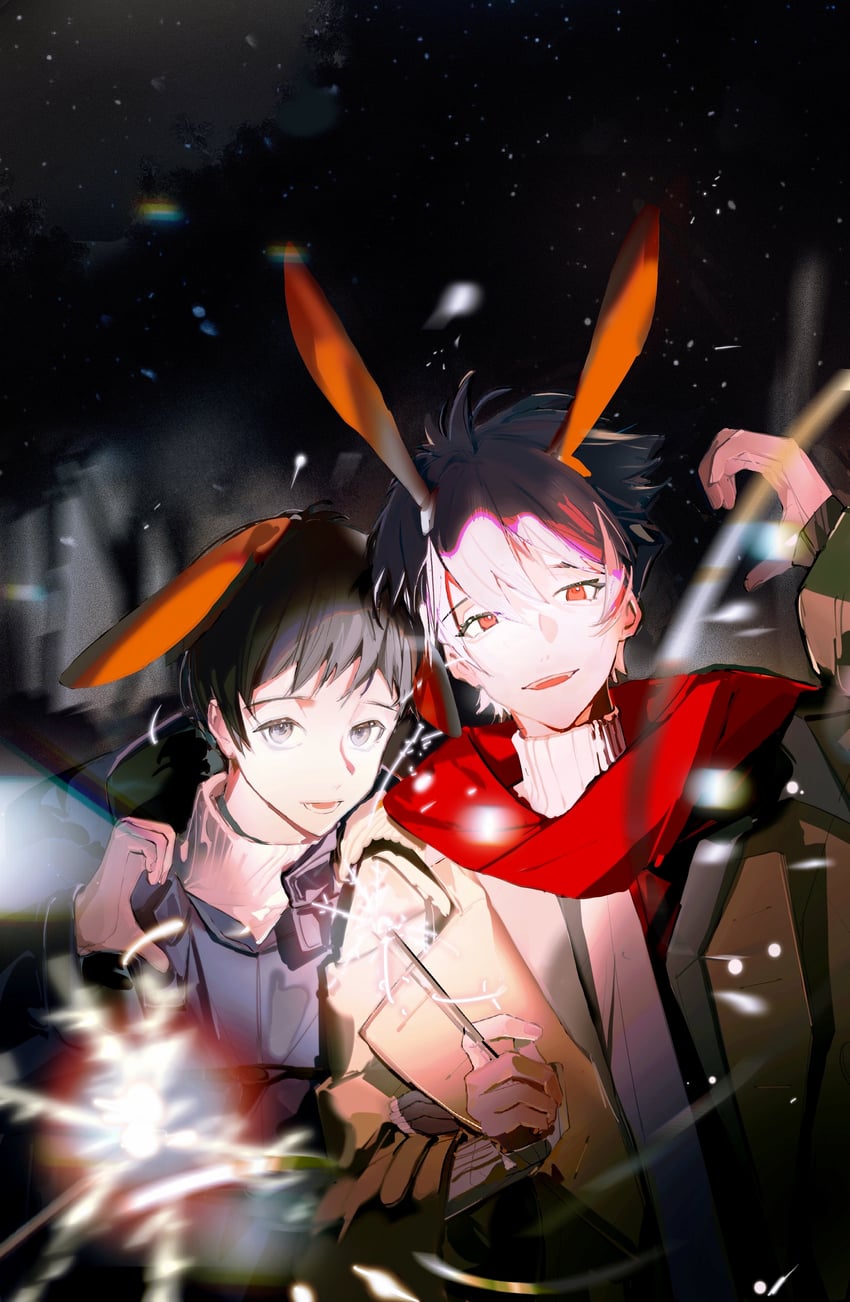 ikari shinji and nagisa kaworu (neon genesis evangelion) drawn by dreamfulinmine