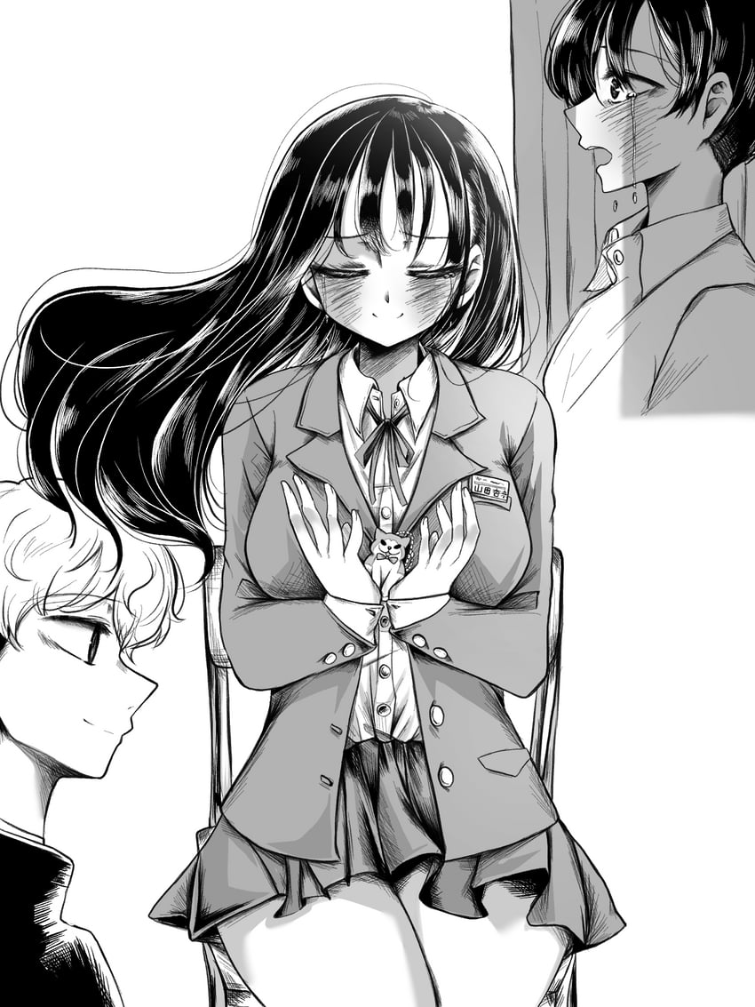 yamada anna, ichikawa kyoutarou, and nanjou haruya (boku no kokoro no yabai yatsu) drawn by ao_tanuki