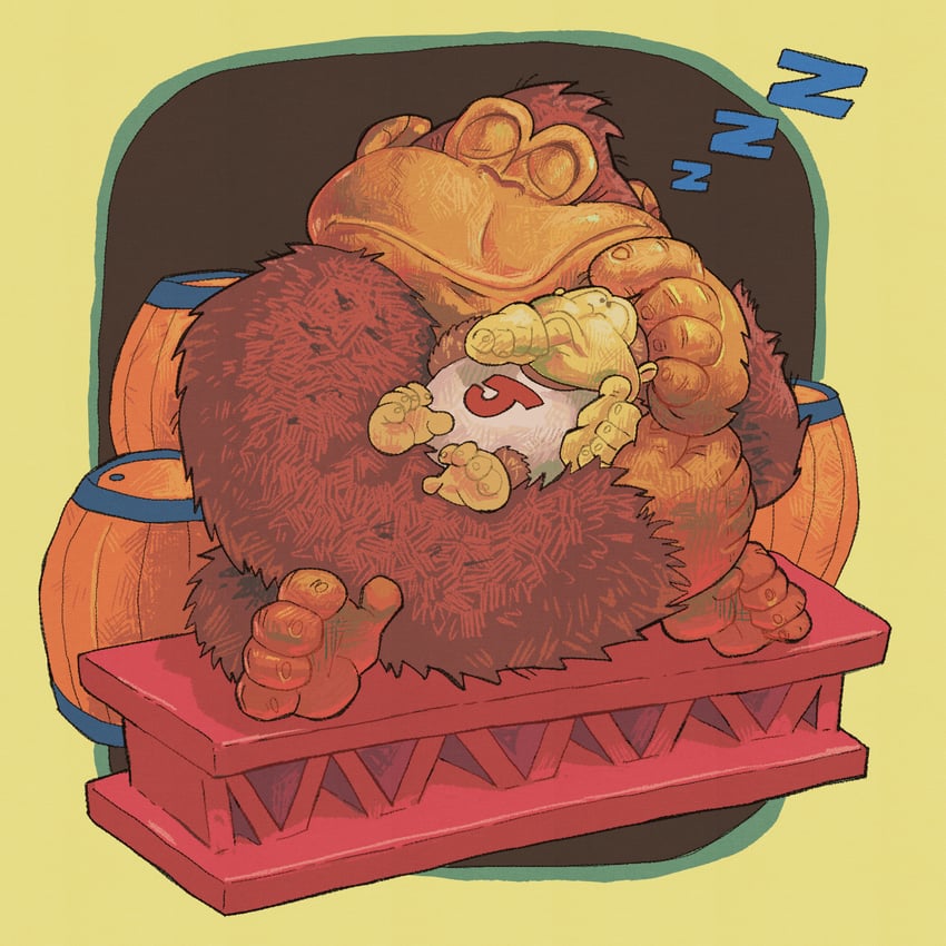 donkey kong and donkey kong jr. (donkey kong and 1 more) drawn by captionpanic