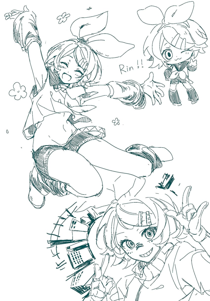 kagamine rin (vocaloid and 1 more) drawn by page59