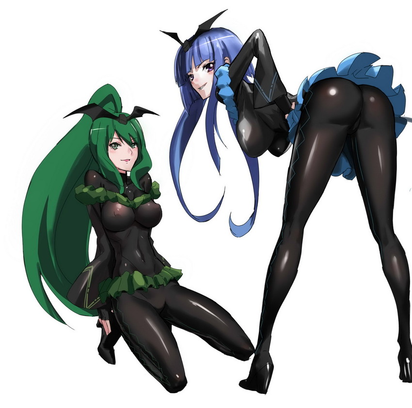 bad end beauty and bad end march (precure and 1 more) drawn by makacoon