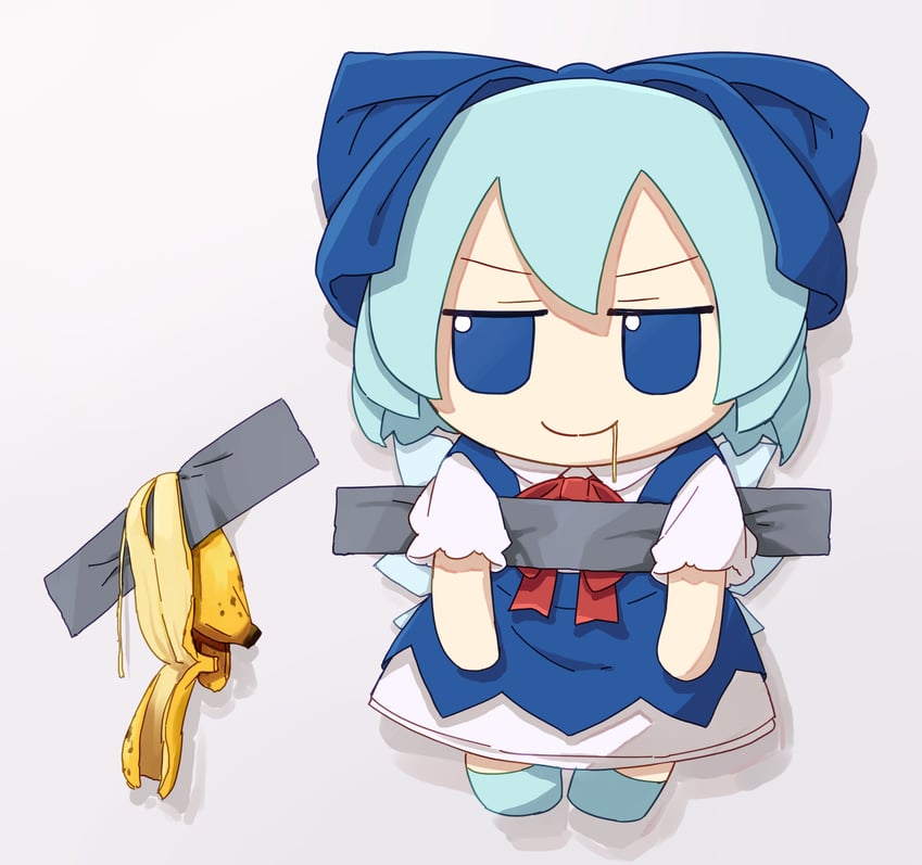cirno (touhou and 1 more) drawn by kame_(kamepan44231)