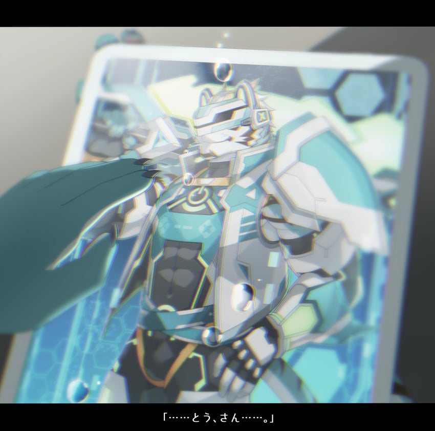 rexer and rexer's father (live a hero) drawn by musou_luf