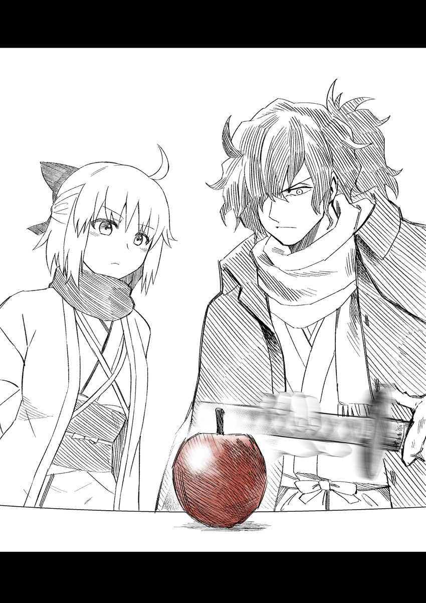 okita souji and okada izou (fate and 1 more) drawn by hirunagi