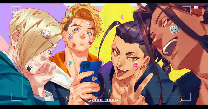 luke sullivan, jamie siu, ed, and rashid (street fighter and 1 more) drawn by talgi
