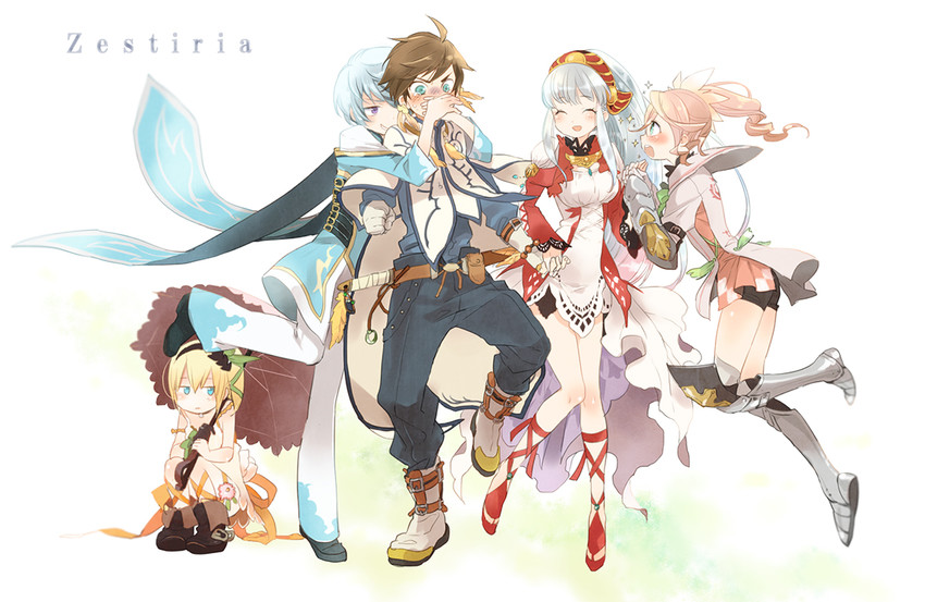 edna, sorey, mikleo, alisha diphda, and lailah (tales of and 1 more) drawn by jusc0