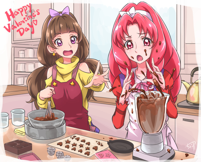 amanogawa kirara and akagi towa (precure and 1 more) drawn by chocokin
