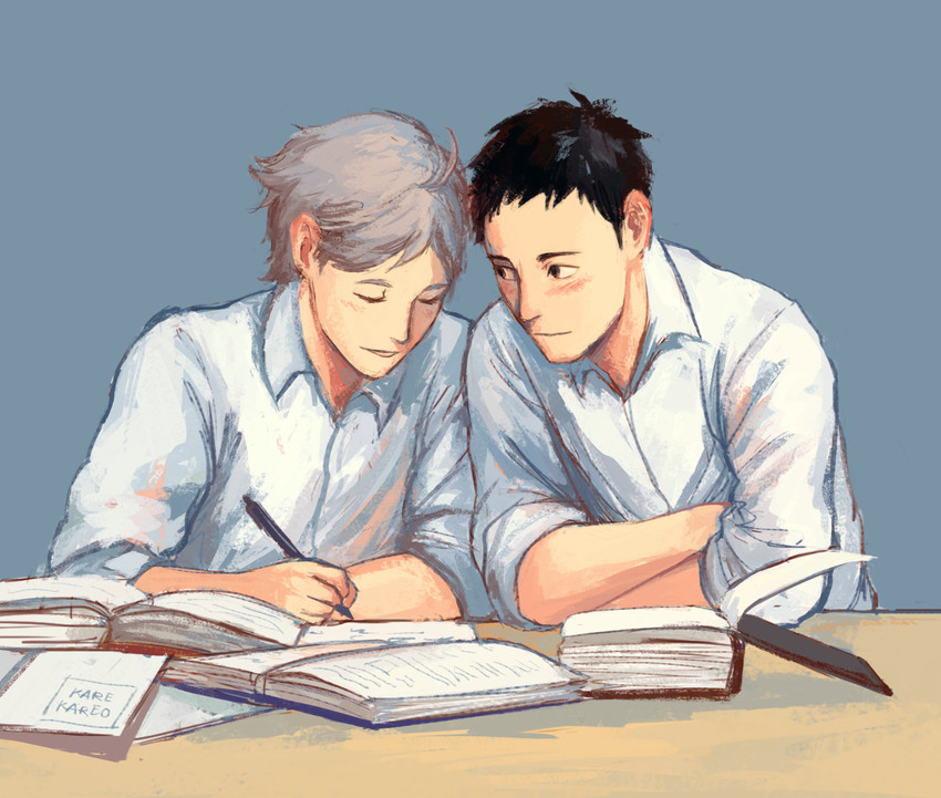 sawamura daichi and sugawara koushi (haikyuu!!) drawn by kamille_areopagita
