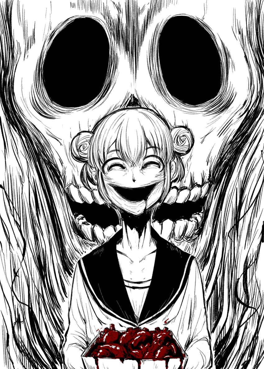 dango-chan and isaac netero (original and 1 more) drawn by 4shi