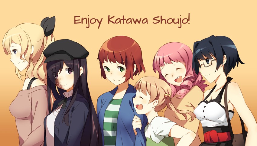 ikezawa hanako, satou lilly, tezuka rin, ibarazaki emi, hakamichi shizune, and 1 more (katawa shoujo) drawn by weee_(raemz)