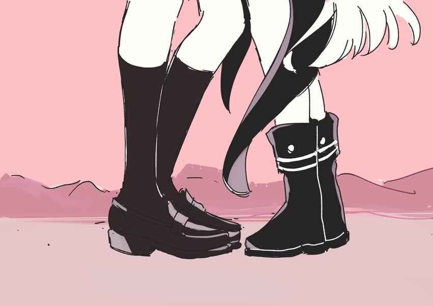 kunimi tama and aikawa megumi (heaven burns red) drawn by u_yufei