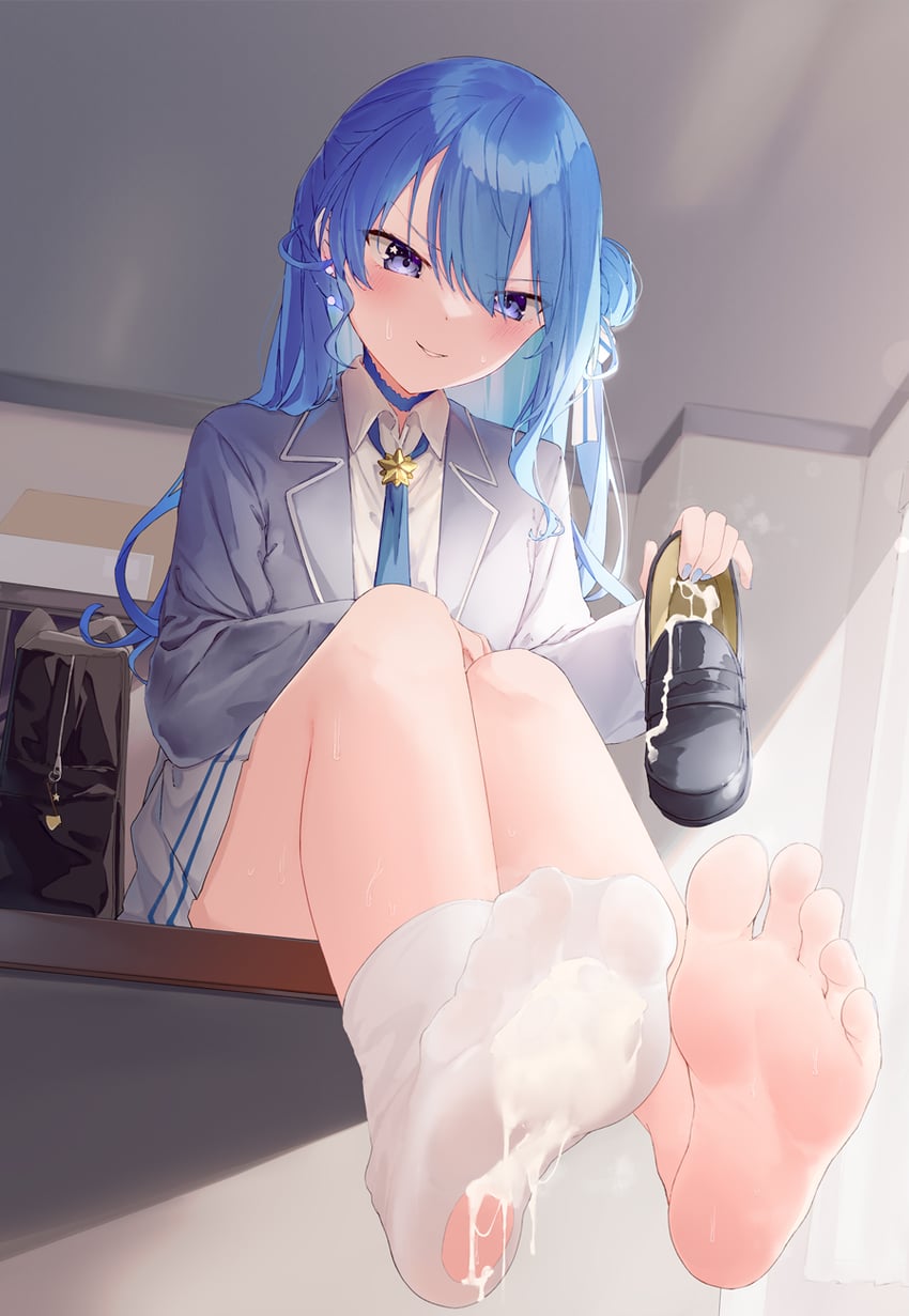 hoshimachi suisei (hololive) drawn by kou_futoshi
