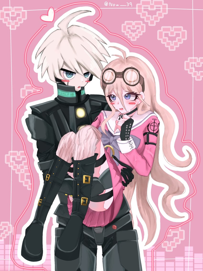 iruma miu and k1-b0 (danganronpa and 1 more) drawn by no-jiru