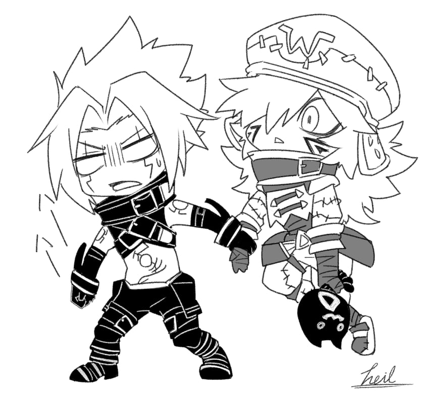 haseo, azure kite, and chim chim (.hack// and 1 more) drawn by azur_cephonodes