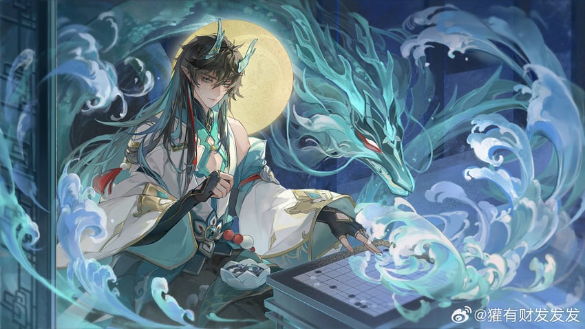 dan heng (honkai and 1 more) drawn by huanyoucai