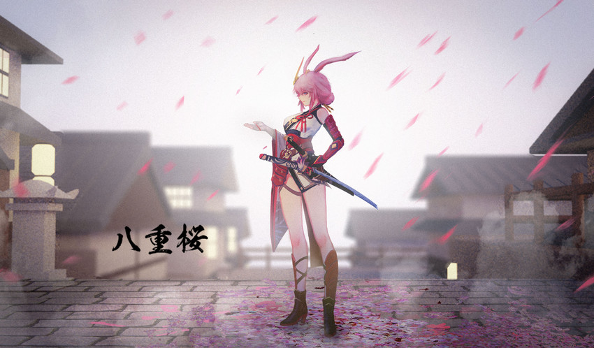 yae sakura (honkai and 1 more) drawn by aleihuai_biao